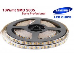 Tira LED 5 mts Flexible 90W 600 Led SMD 2835 IP20 Blanco Cálido Alta Luminosidad